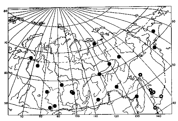 Dolichovespula adulterina, distribution map