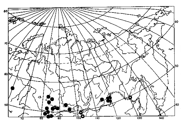 Polistes biglumis, distribution map