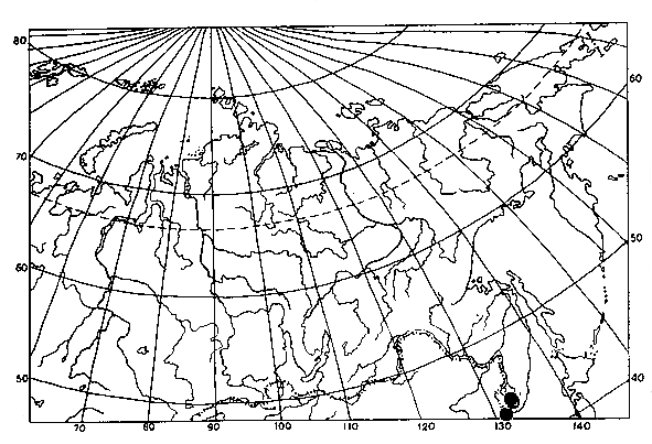 Polistes diakonovi, distribution map