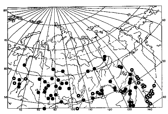 Dolichovespula media, distribution map