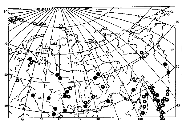 Dolichovespula pacifica, distribution map