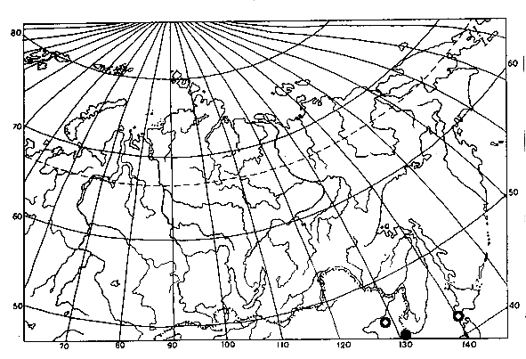 Polistes rothneyi, distribution map