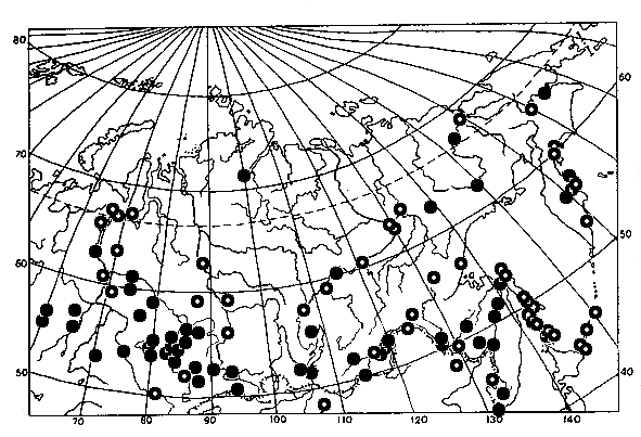 Vespula rufa, distribution map